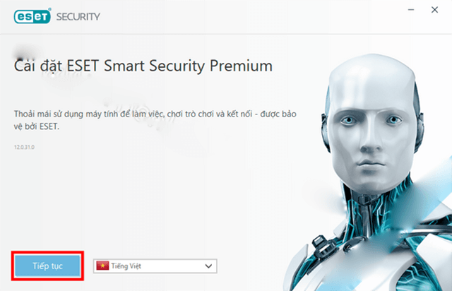 Cài đặt eset smart security 1