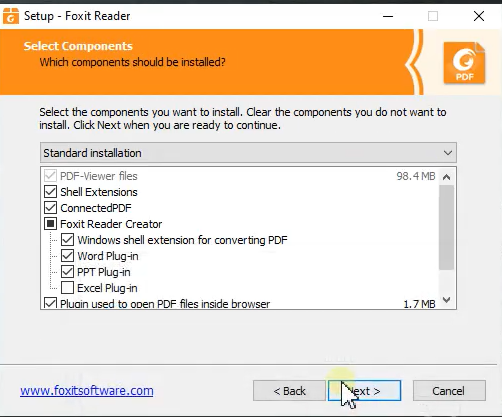 cài đặt Foxit Reader full crack-6