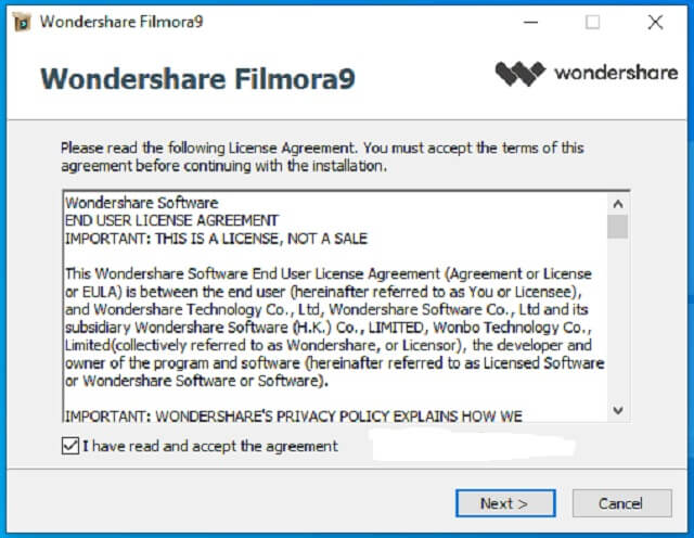 cài đặt phần mềm Wondershare Filmora 9-3