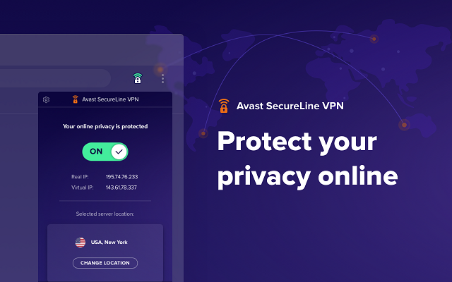 Tính năng Avast Secureline VPN