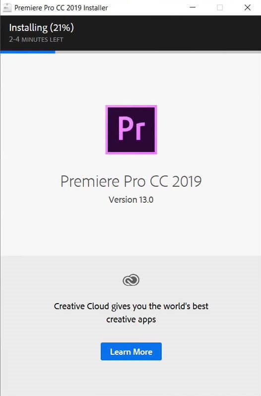 cài đặt Adobe Premiere Pro CC 2019 4