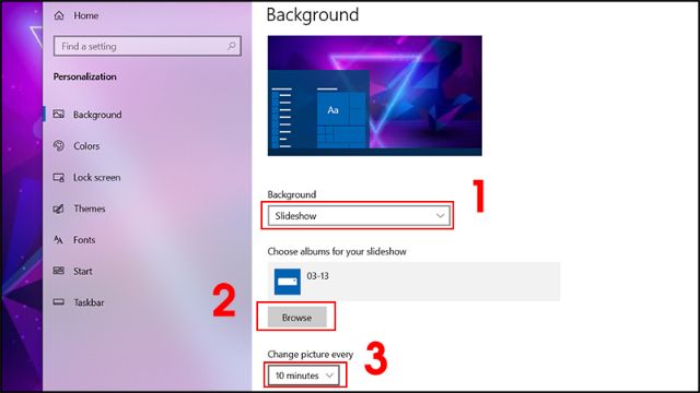 Thay đổi hình nền máy tính trên Windows 10-4